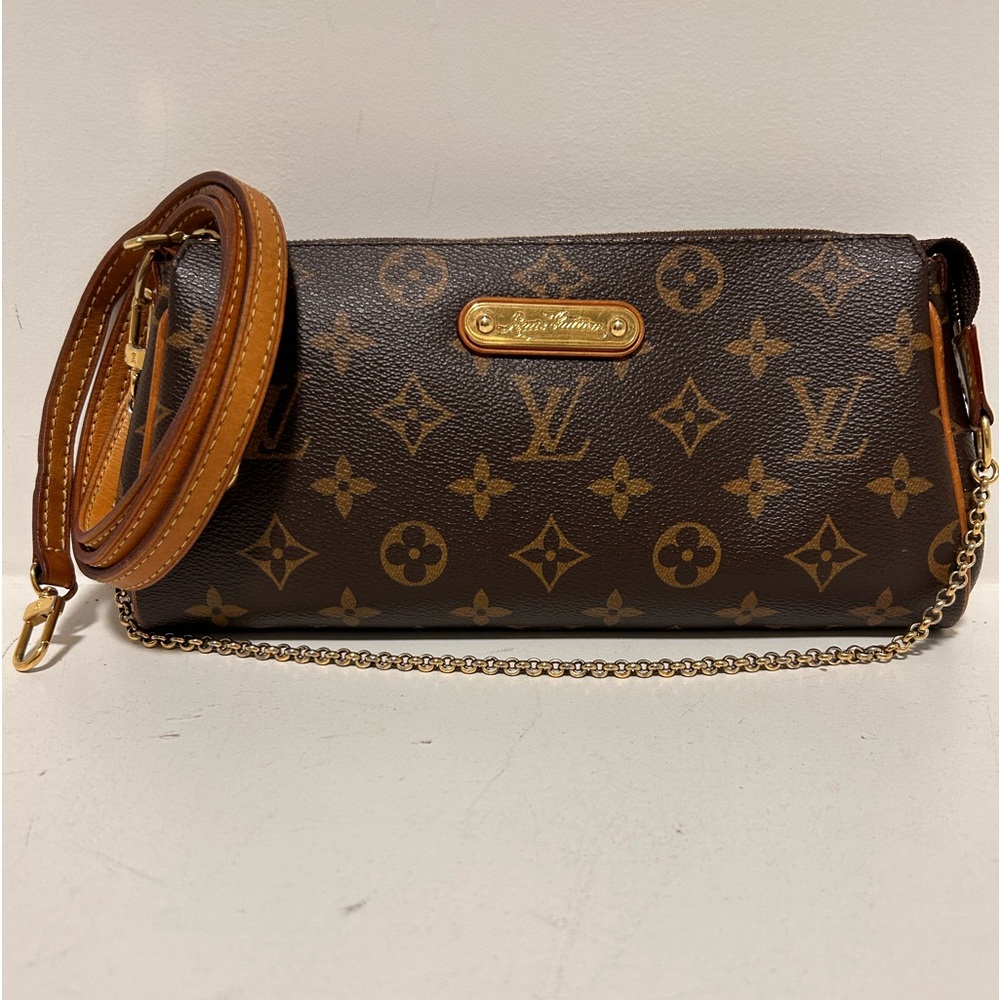 SOLD Authentic Louis Vuitton Eva Clutch Crossbody - Picture 1 of 11